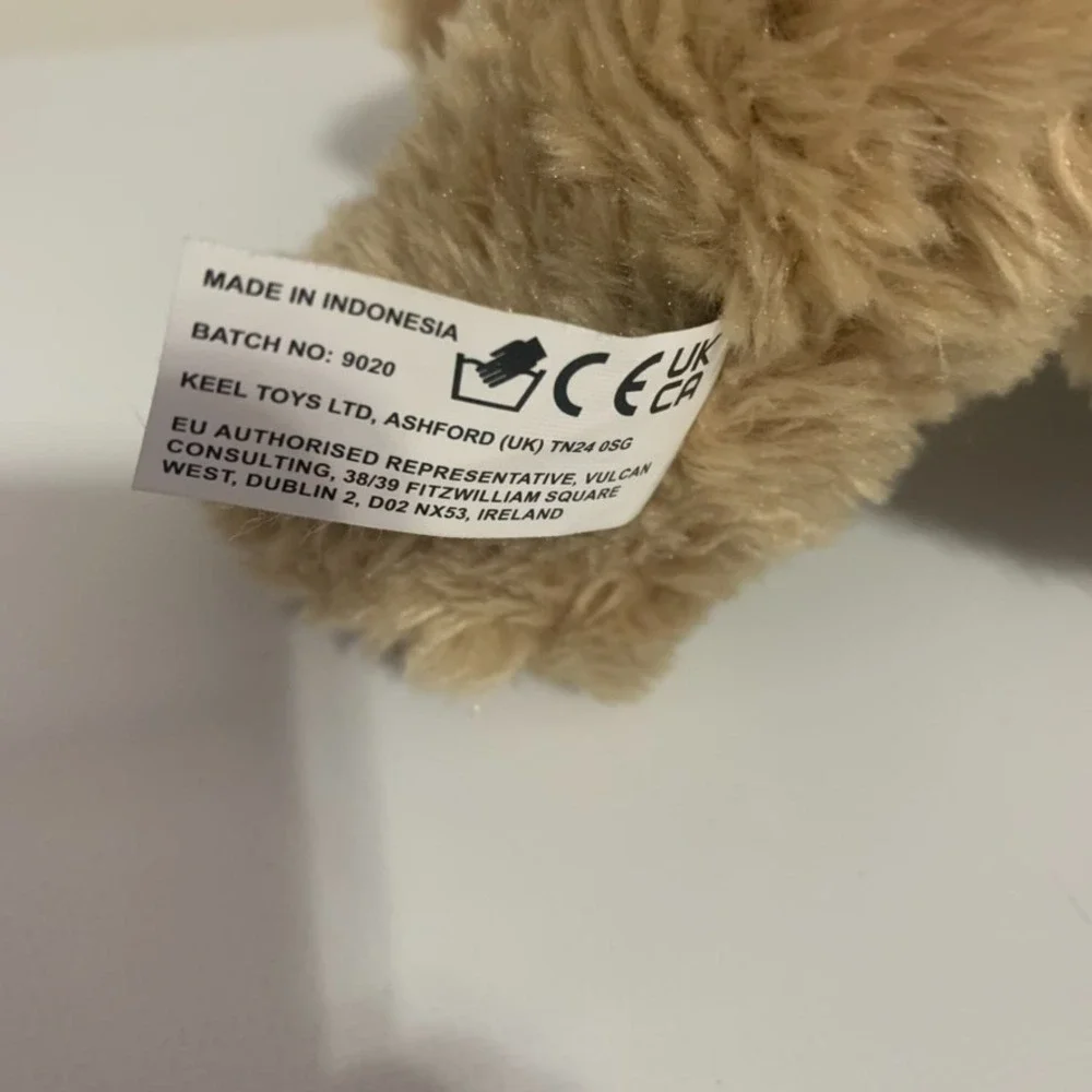Keel Toys‎ Cunard Teddy Bear Ashford UK Brown Plush Stuffed Animal Batch 9020